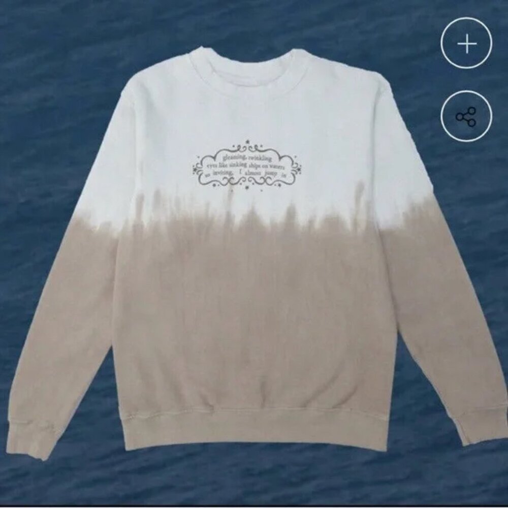 Taylor Swift “Gleaming, Twinkling” Gold Rush Crewneck Sweatshirt Evermore